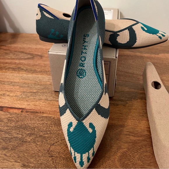 Rothy’s Moroccan Green Point Flat- NIB - Size 7.5 - Picture 8 of 11
